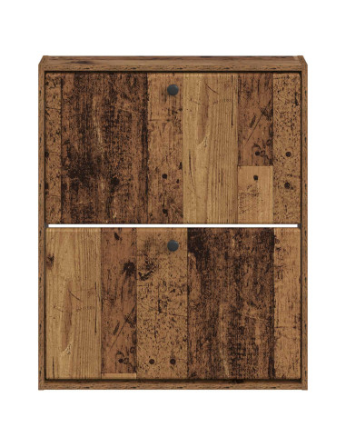 Mobiletto per Scarpe da Muro BREDA 71 x 17 x 86 cm Legno antico