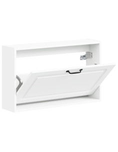 Armadio per Scarpe da Muro UTRECHT 71 x 17 x 43 cm Bianco 2