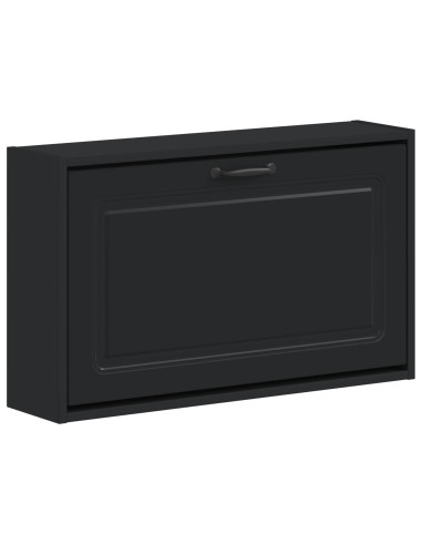 Armadio per Scarpe da Muro UTRECHT 71 x 17 x 43 cm Nero
