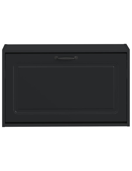 Armadio per Scarpe da Muro UTRECHT 71 x 17 x 43 cm Nero