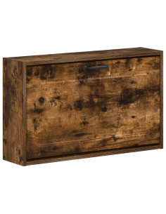 Armadio per Scarpe da Muro UTRECHT 71 x 17 x 43 cm Rovere Fumo
