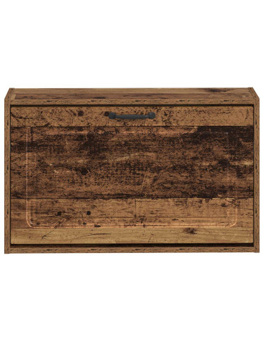 Armadio per Scarpe da Muro UTRECHT 71 x 17 x 43 cm Legno antico