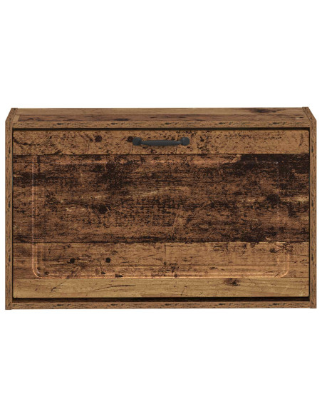 Armadio per Scarpe da Muro UTRECHT 71 x 17 x 43 cm Legno antico