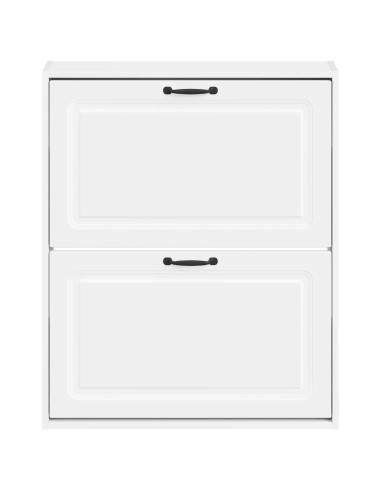 Mobiletto per Scarpe da Muro UTRECHT 71 x 17 x 86 cm Bianco
