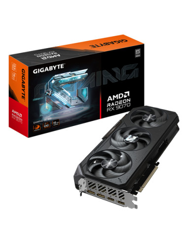 GIGABYTE Radeon RX 9070 GAMING OC 16G Scheda Grafica - 16 GB GDDR6, 256 bit, PCI-E 5.0, 2700 MHz Frequenza Base, 2 x DisplayPort