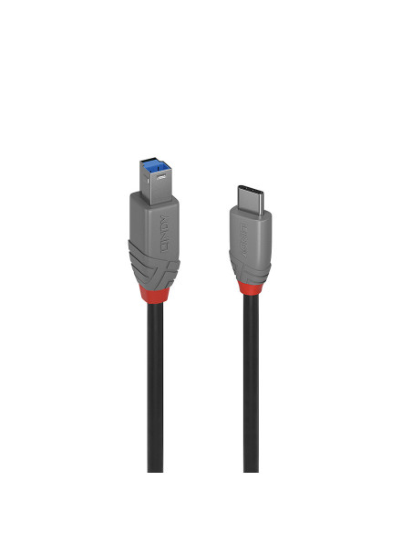 Lindy 36665 cavo USB USB 3.2 Gen 1 (3.1 Gen 1) 0,5 m USB C USB B Nero