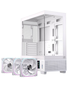 CASE ATX GAMING S501D RGB WHITE ATX RGB BK  GAMING 3 X RGB FANS