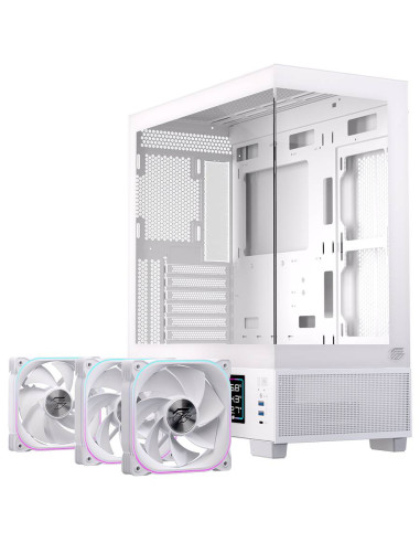CASE MATX GAMING S501D RGB WHITE MATX RGB WH GAMING 3 X RGB FANS