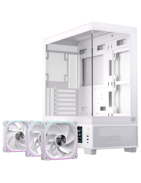 CASE MATX GAMING S501D RGB WHITE MATX RGB WH GAMING 3 X RGB FANS