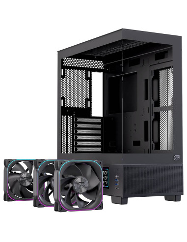 CASE MATX GAMING S501D RGB BLACK MATX RGB BK  GAMING 3 X RGB FANS