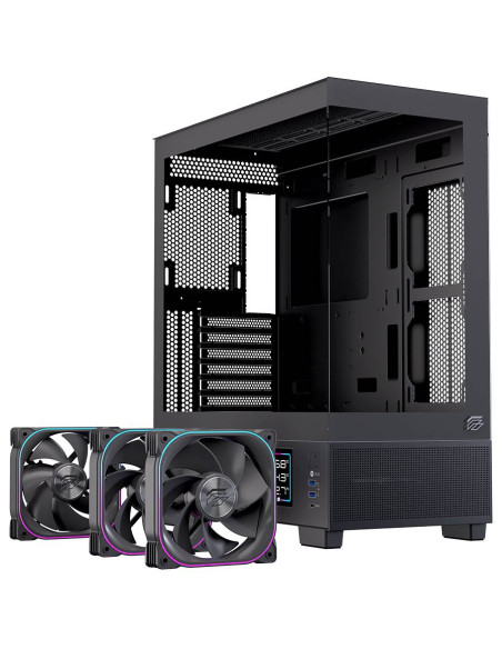 CASE MATX GAMING S501D RGB BLACK MATX RGB BK  GAMING 3 X RGB FANS
