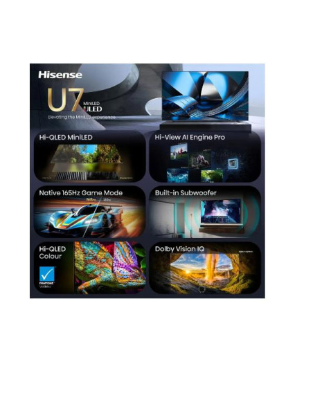 100 U7SE MINI LED 4K UHD VIDAA 165H