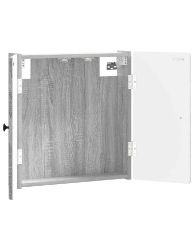 Armadio per Dartboard BREDA Sonoma grigio 52,5 x 10,5 x 53,5 cm