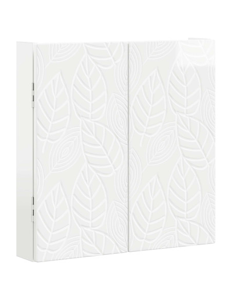 Armadio per Dartboard DELFT Bianco Lucido 52,5 x 10,5 x 53,5 cm