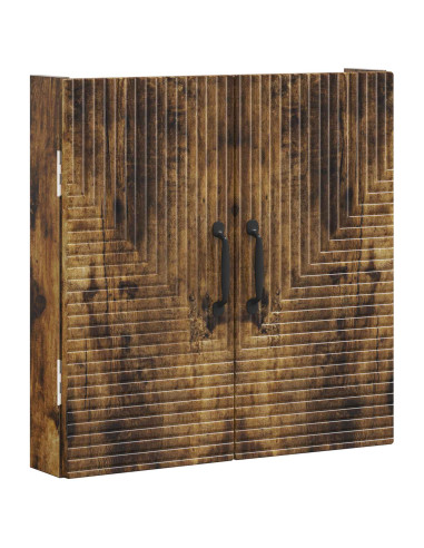 Armadio per Dartboard HAARLEM Rovere Fumo 52,5 x 10,5 x 53,5 cm