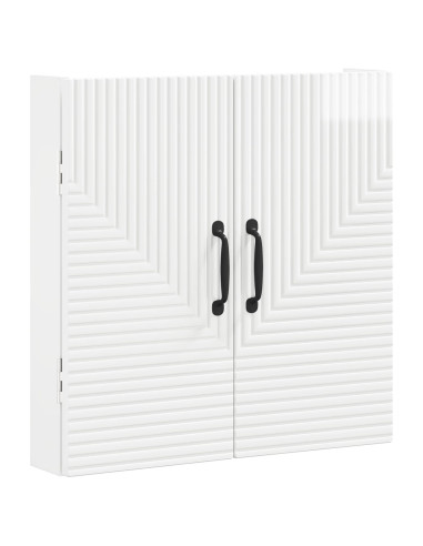 Armadio per Dartboard HAARLEM Bianco Lucido