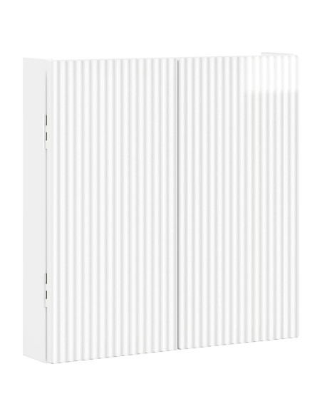 Armadio per Dartboard ARNHEM Bianco Lucido Legno ingegnerizzato