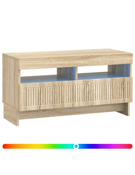 Mobile TV LED Rovere Sonoma Legno ingegnerizzato