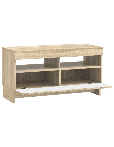 Mobile TV LED Rovere Sonoma Legno ingegnerizzato