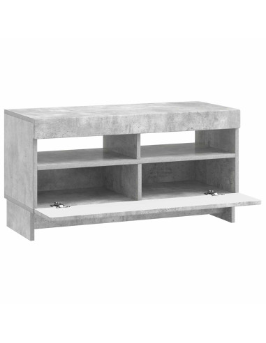 Mobile TV LED Grigio Cemento Legno ingegnerizzato