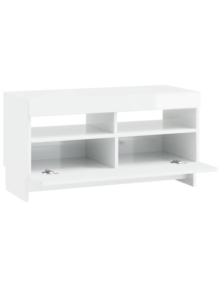 Mobile TV LED Bianco Lucido Legno ingegnerizzato