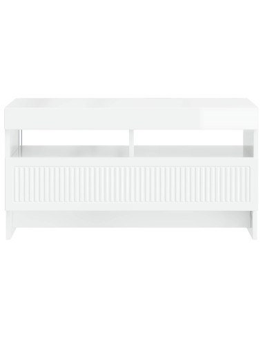 Mobile TV LED Bianco Lucido Legno ingegnerizzato