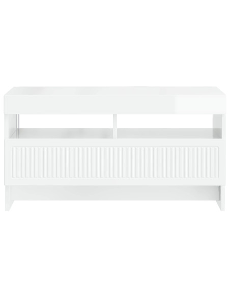 Mobile TV LED Bianco Lucido Legno ingegnerizzato