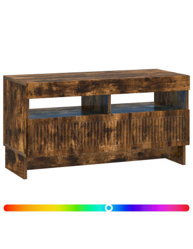 Mobile TV LED Rovere Fumo Legno ingegnerizzato