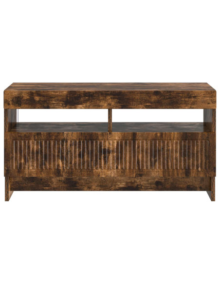 Mobile TV LED Rovere Fumo Legno ingegnerizzato