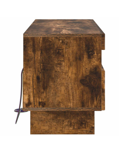 Mobile TV LED Rovere Fumo Legno ingegnerizzato