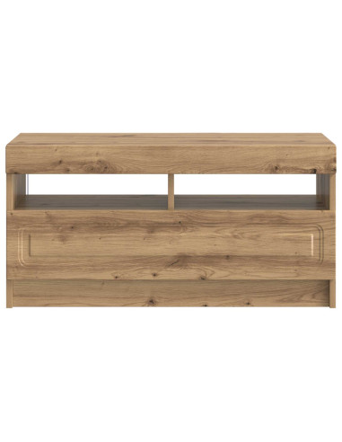 Mobile TV LED Rovere Artigianale Legno ingegnerizzato