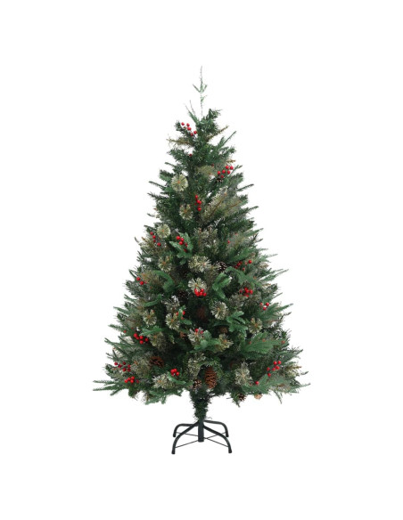 Albero di Natale con Pigne Verde 150 cm in PVC e PE