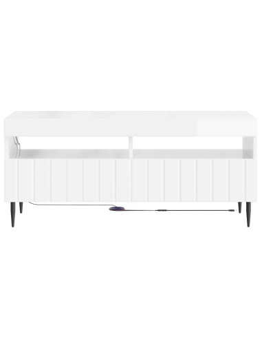 Mobile TV LED Bianco Lucido Legno ingegnerizzato