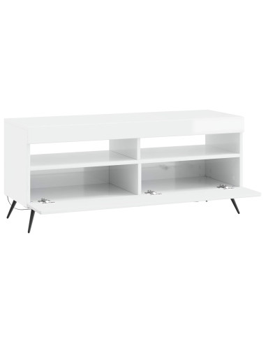 Mobile TV LED Bianco Lucido Legno ingegnerizzato