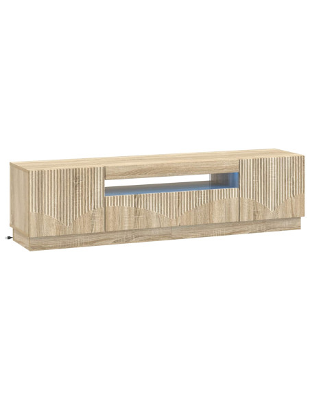 Mobile TV LED Rovere Sonoma Legno ingegnerizzato