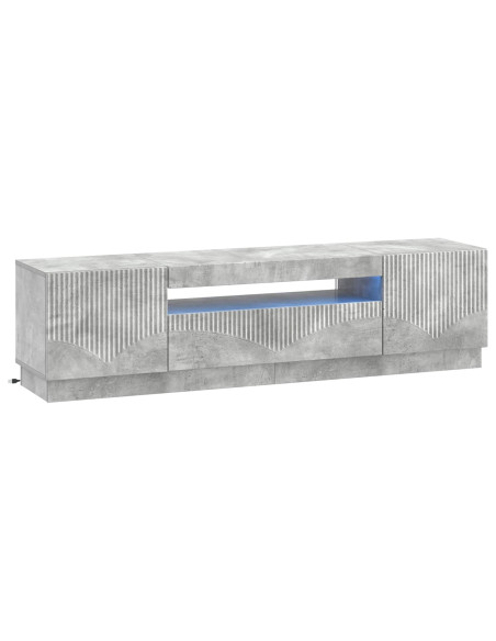 Mobile TV LED Grigio Cemento Legno ingegnerizzato