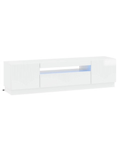Mobile TV LED Bianco Lucido Legno ingegnerizzato