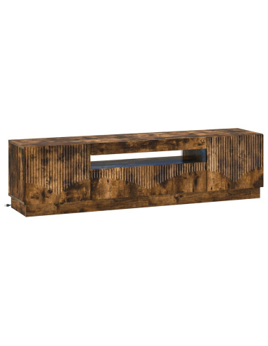 Mobile TV LED Rovere Fumo Legno ingegnerizzato
