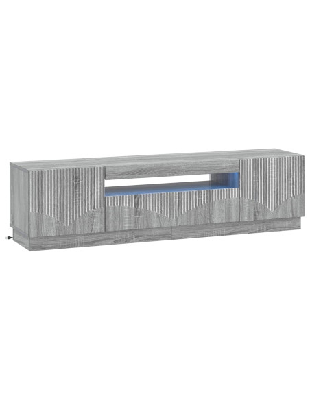 Mobile TV LED Sonoma grigio Legno ingegnerizzato