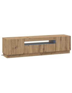 Mobile TV LED Rovere Artigianale Legno ingegnerizzato