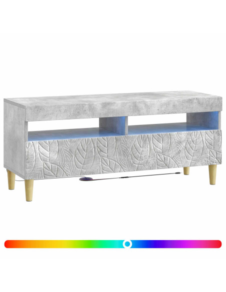 Mobile TV LED Grigio Cemento Legno ingegnerizzato