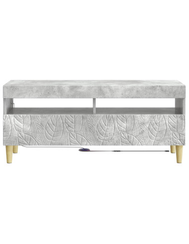 Mobile TV LED Grigio Cemento Legno ingegnerizzato