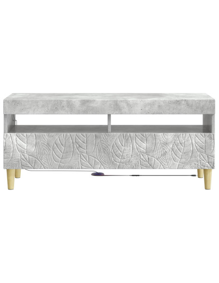 Mobile TV LED Grigio Cemento Legno ingegnerizzato