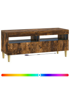 Mobile TV LED Rovere Fumo Legno ingegnerizzato 2