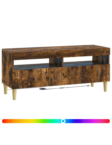 Mobile TV LED Rovere Fumo Legno ingegnerizzato