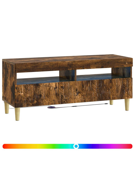 Mobile TV LED Rovere Fumo Legno ingegnerizzato