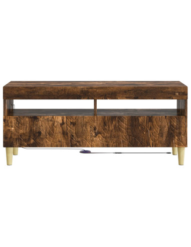 Mobile TV LED Rovere Fumo Legno ingegnerizzato