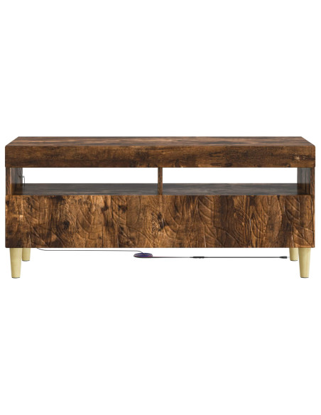 Mobile TV LED Rovere Fumo Legno ingegnerizzato
