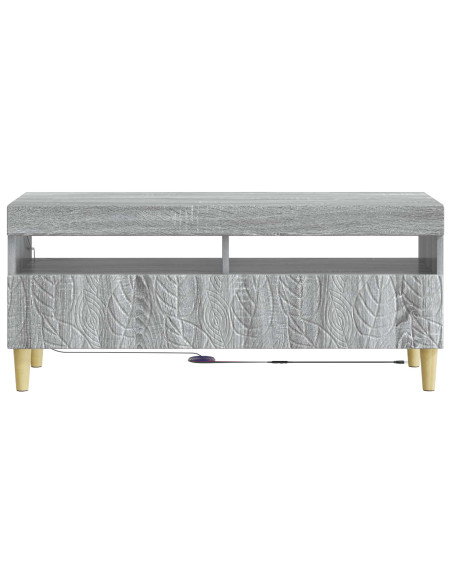 Mobile TV LED Sonoma grigio Legno ingegnerizzato