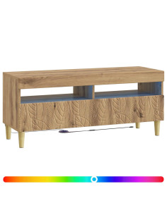 Mobile TV LED Rovere Artigianale Legno ingegnerizzato 2